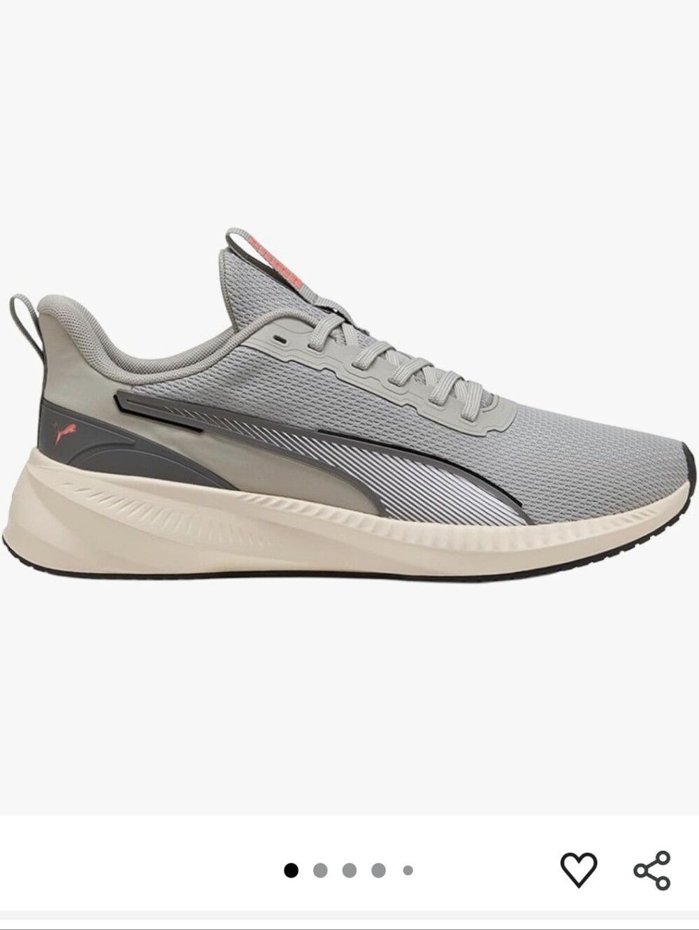 Mens PUMA Gray Mesh Running Sneaker